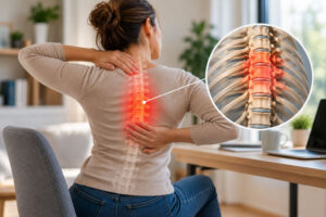 Dor no Meio das Costas (Dorsalgia): causas e tratamento